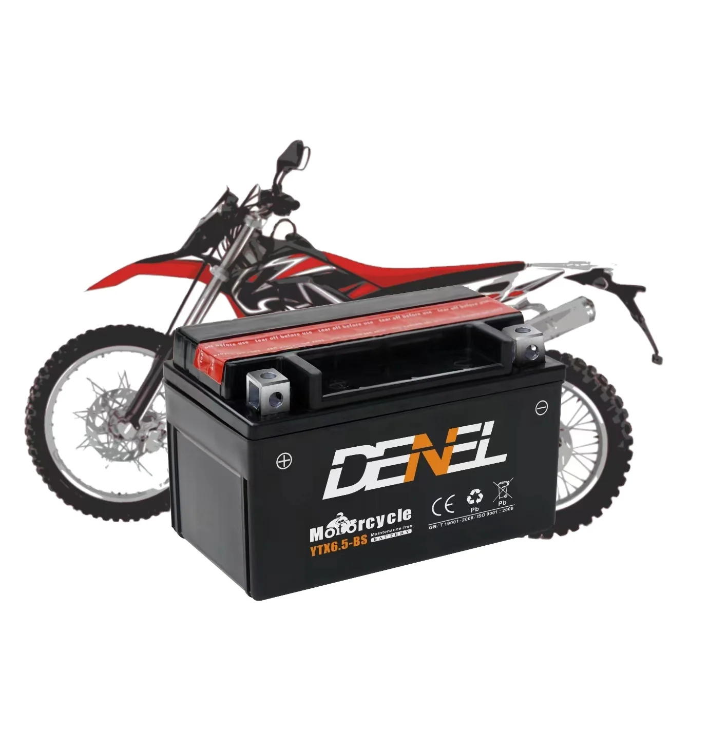 Liyang Battery YTX6.5L 12V 6.5ah SMF Motorcycle Battery