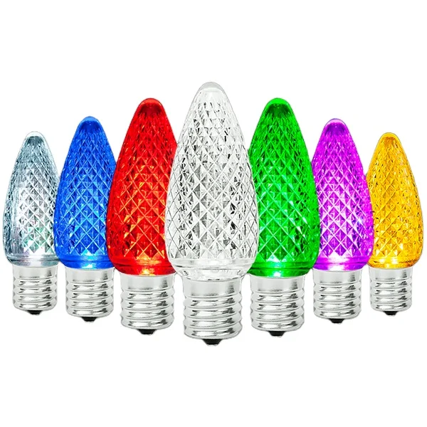 Multi Faceted C9 Christmas Light Replacement Led Bulbs Buy Smd