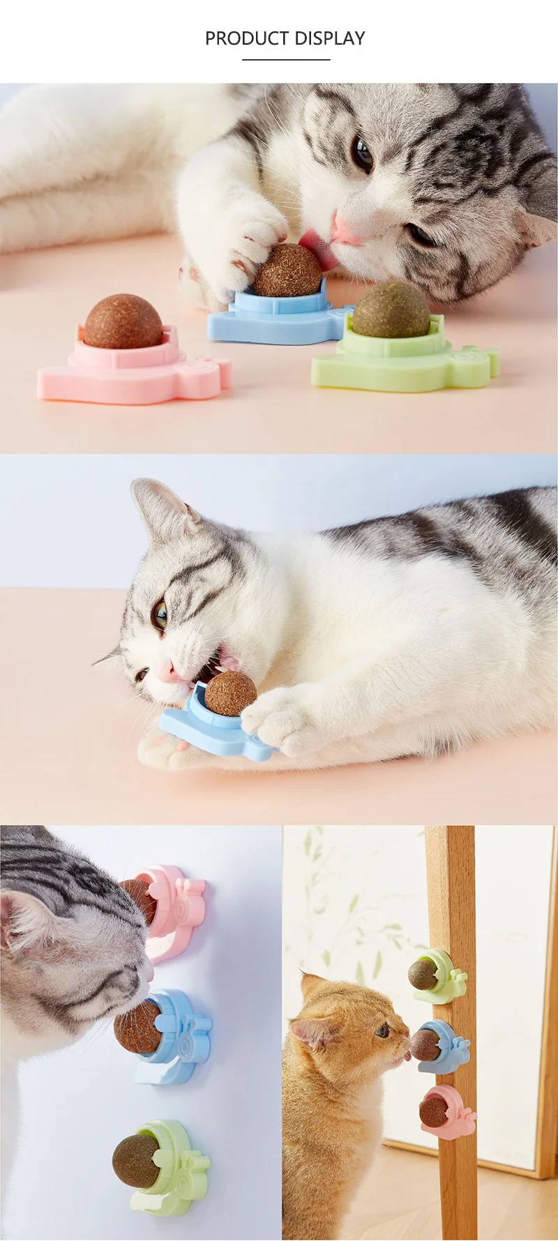 Wholesale Rotating Cat Mint Ball Molars Teeth Cleaning Treat Ball ...