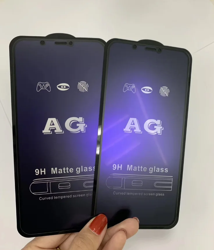 Newest Model AG Matte Tempered Glass Screen Protector for iPhone 12 Anti  Blue Light Glass for iPhone 11 Pro Max 12 Mini 13 Pro