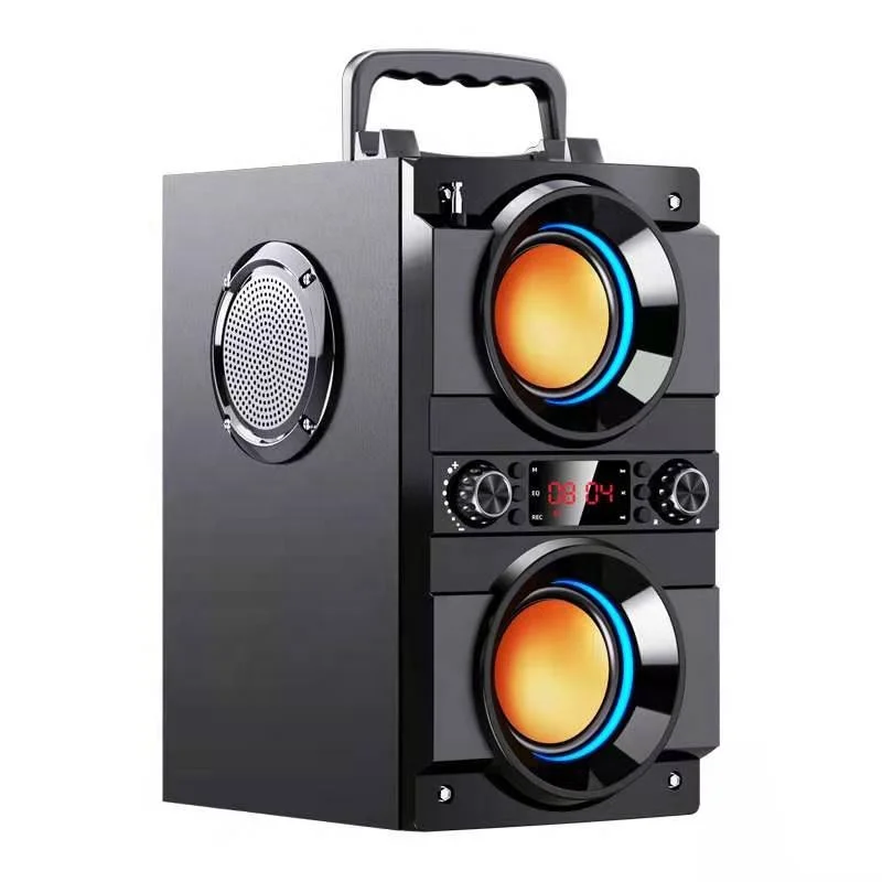 Cassa Bluetooth Portatile Con Subwoofer E Luci LED | Potenza 11W, Radio FM E Telecomando | Batteria Lunga E Collegamento Rapido