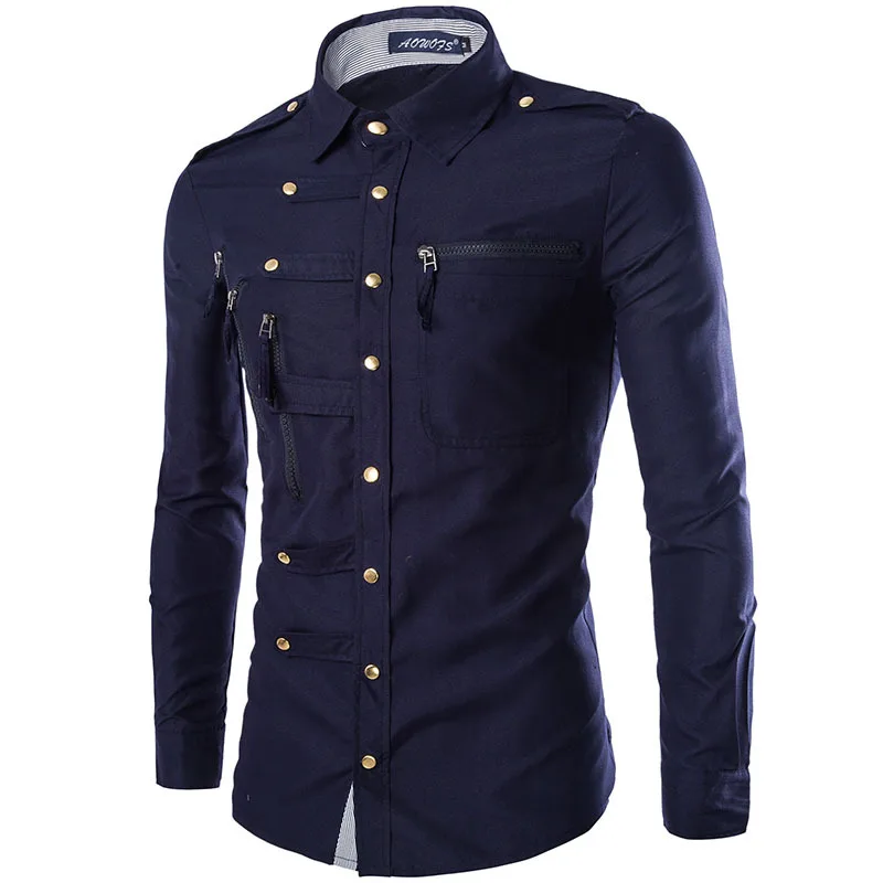 New Fashion Man Shirts Men Slimming 