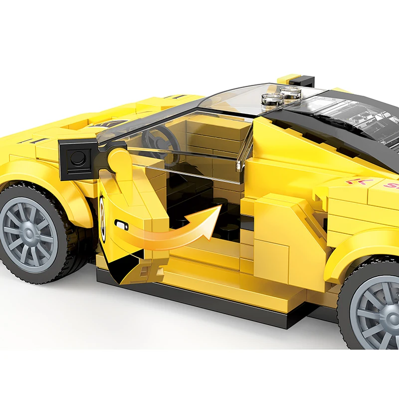 Cogo 3d Racing Car Model Blocks Toy Construction Educational Bricks ...