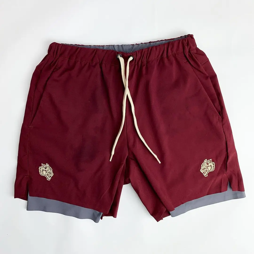 Pantaloni scurți sport pentru bărbați, 2 în 1, pentru antrenament, cu uscare rapidă, cu buzunare, 57_voghion.com