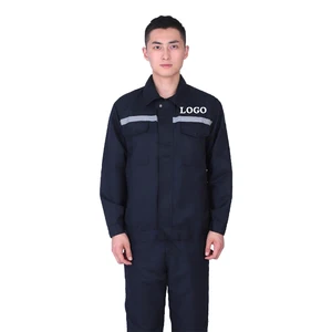 Wholesale Custom Unisex Reflective Safety Work Clothes Set Industrial Factory Workshop Mechanic Repair Workwear Uniform