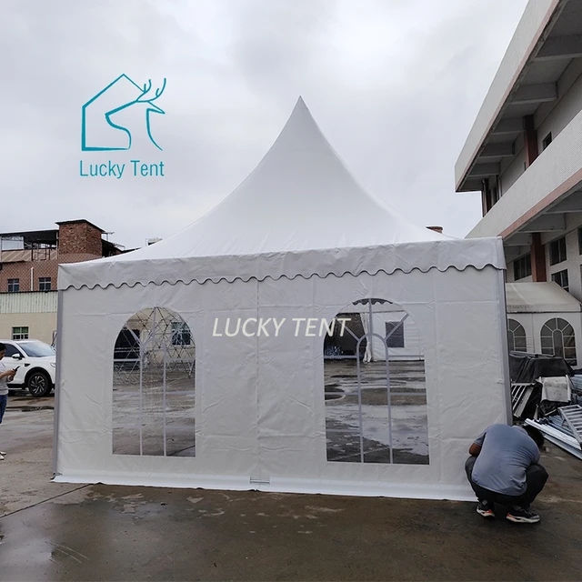 Marquee Tent for Wedding 250 People White Marquee Wedding Party Tent Pvc Pagoda Tent 5x5