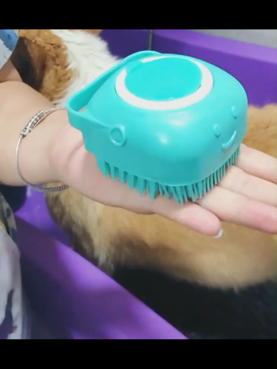 Hot Sale Portable Custom Cleaning Washing Grooming Tool Soft Silicone