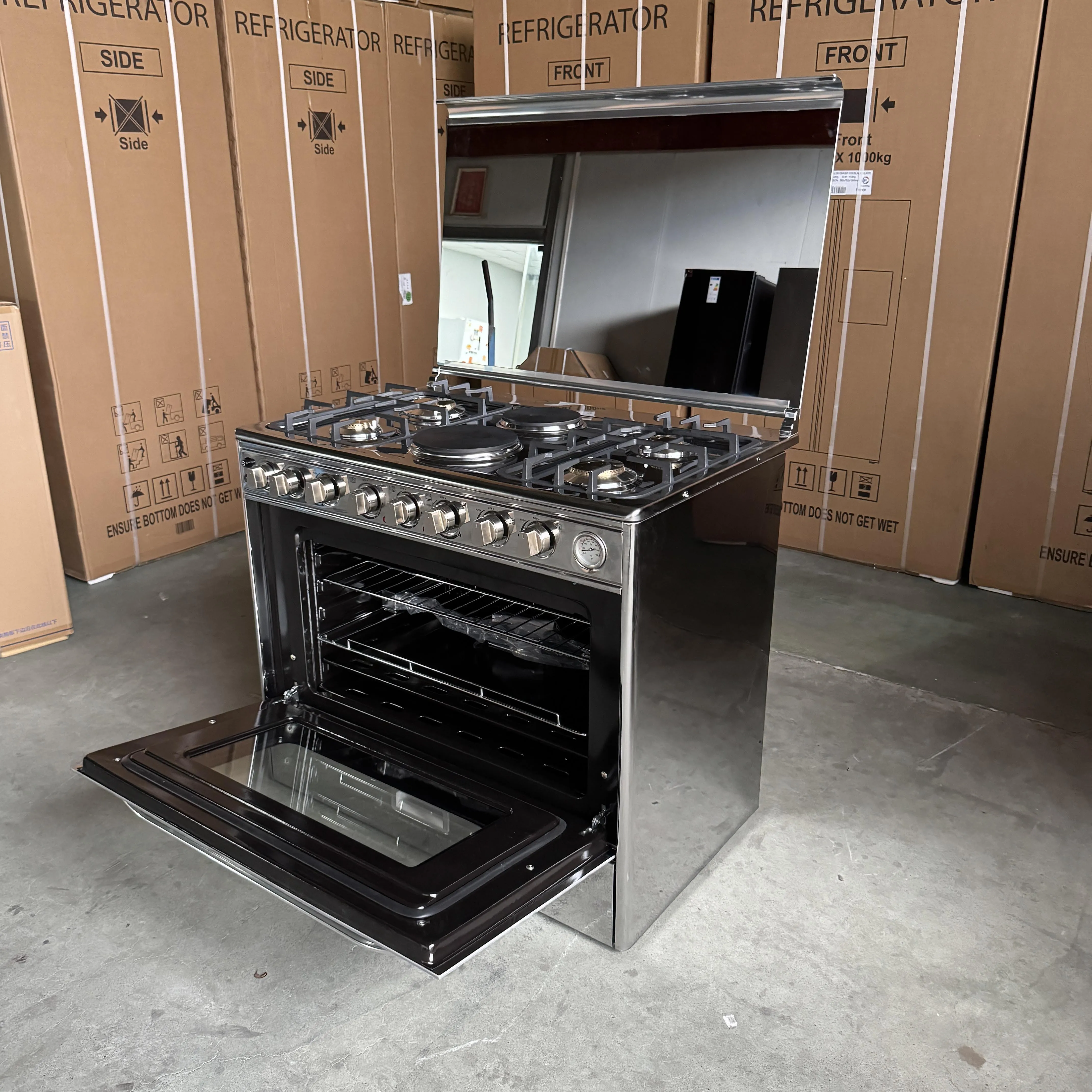 Gas Cooker Free-Standing Oven Burner Hot Plate Gas Electric Stove Gas  Burners Kitchen With Oven and Grill