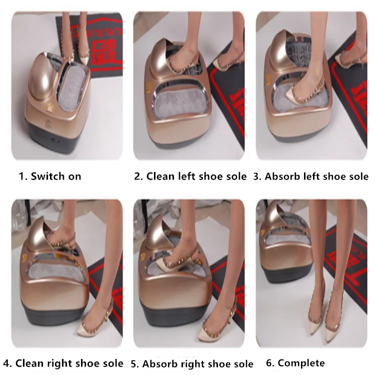 3 Spazzoline Per Scarpe Con Manico Esteso - Set Pulizia Per Scarpe E Superfici - Foto 4