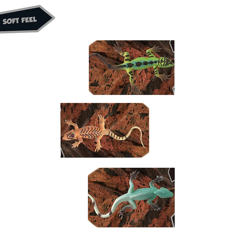 2023 New Arrival Plastic Small Plush Toys  Rubber Stretchy Sticky Lizard Toy