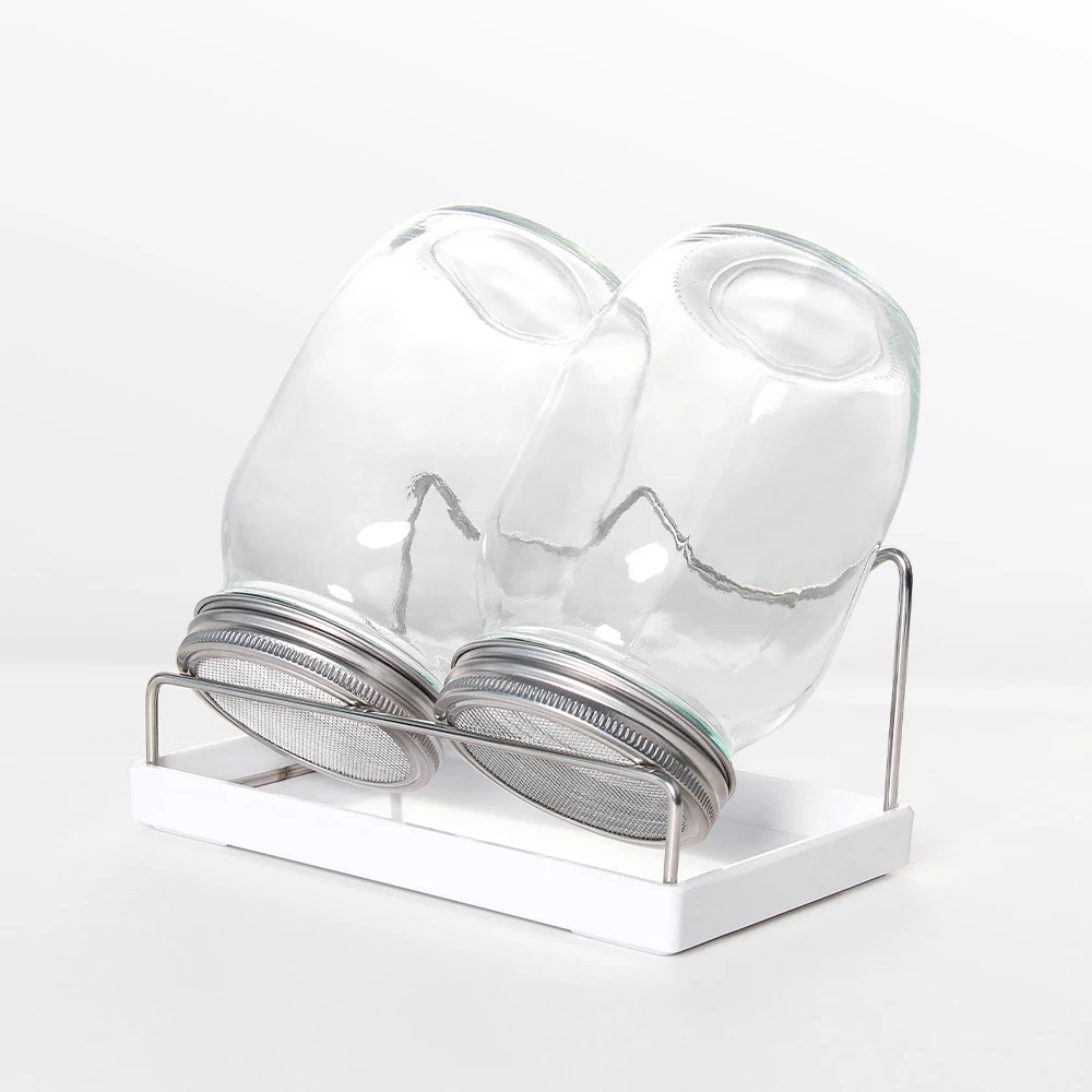 Sprout Maker Seed Sprouting Jar Kit 2 Sprouter Mason Jars With Screen