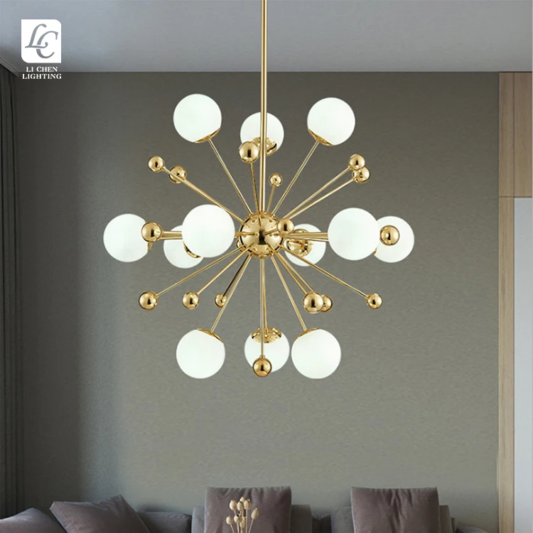 P0037 Modern Glass Bubble Chandelier Luxury Cluster Globe Pendant Lamp for Dining Table Chandelier
