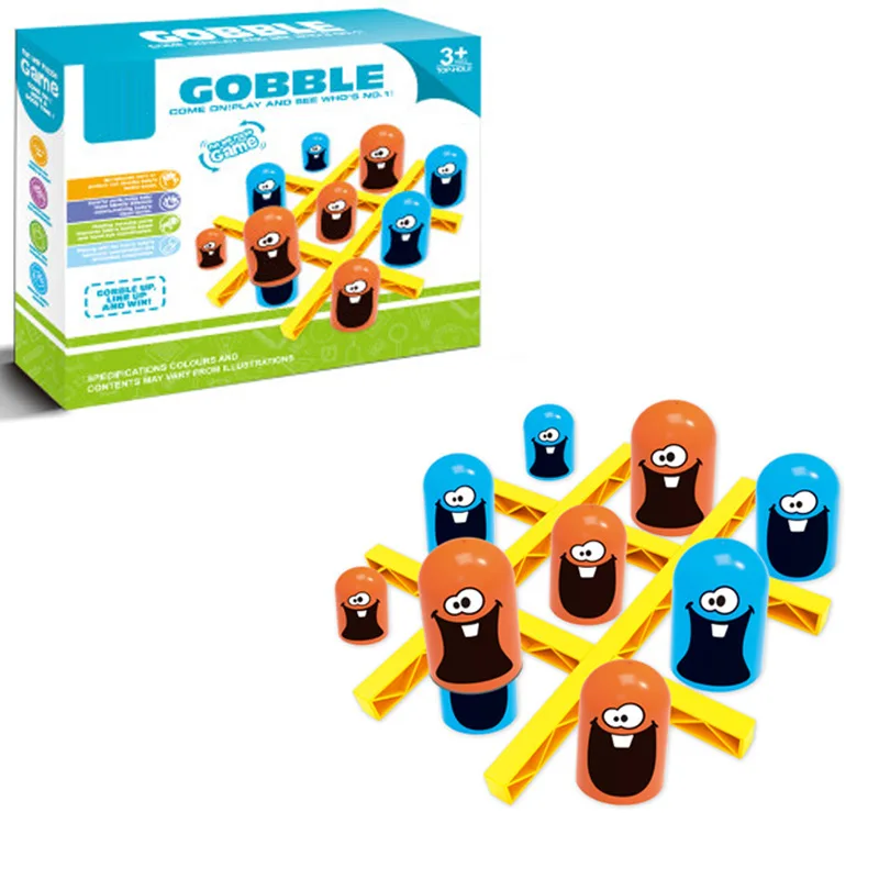 Tic Tac Toe Big Eat Small – Interaktives Brettspiel Für 2 Spieler, Familie, Kinder Ab 6 Jahren