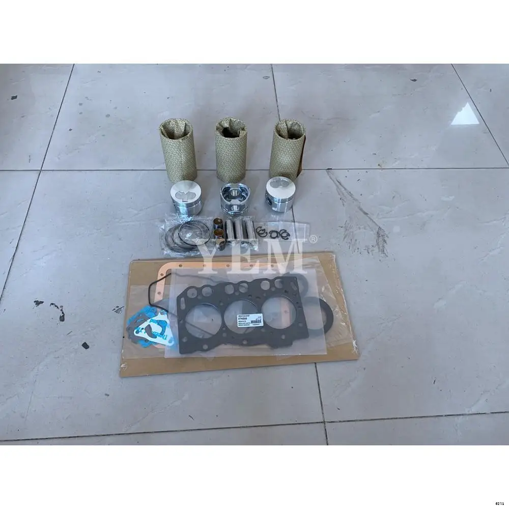 Overhaul Kit With Piston Rings Liner Gasket Kit Fit for Yanmar 3TNM68 Engine Rebuild Kit Aftermarket Parts