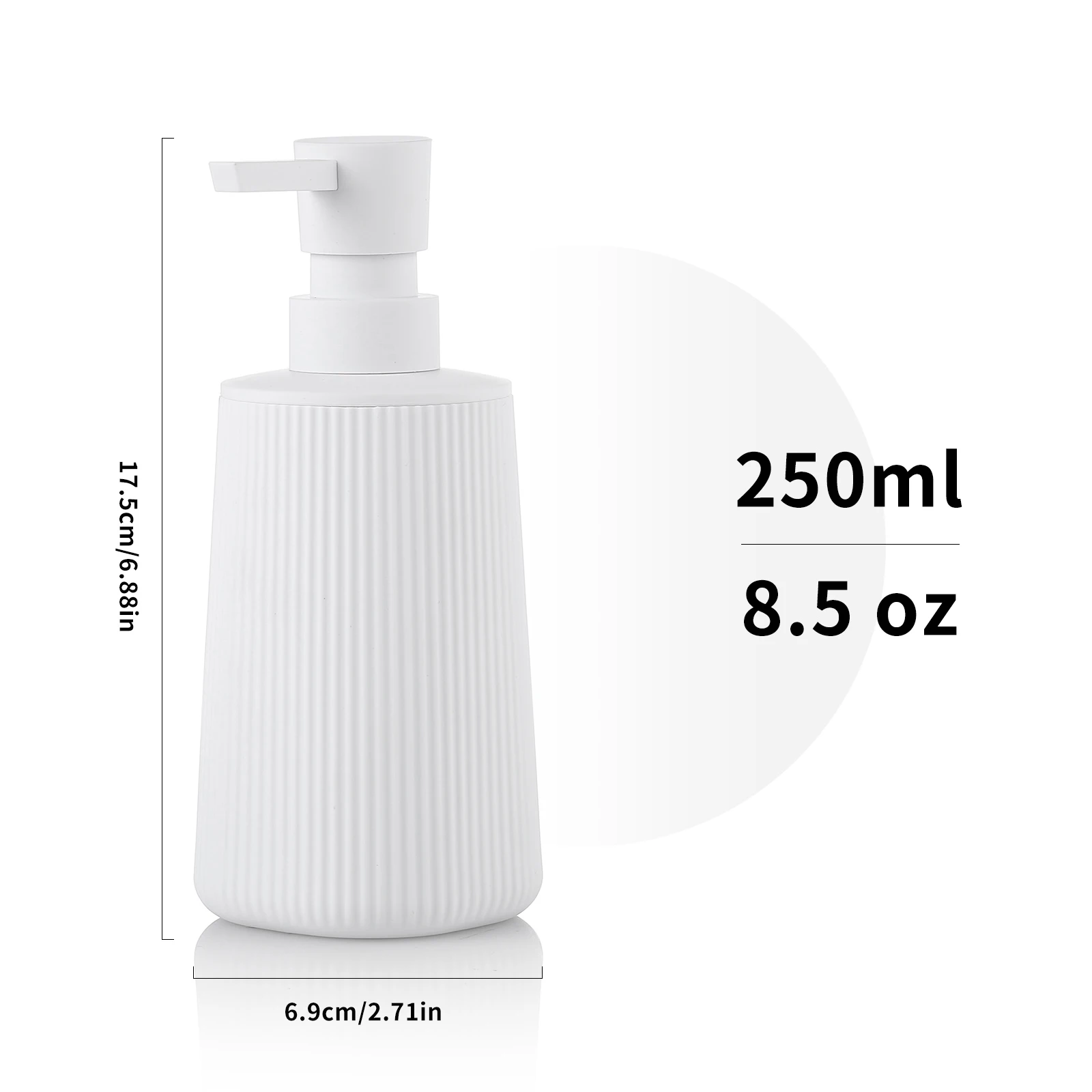 Yaukph Matte Black Plastic Liquid Soap Dispenser For Kitchen And