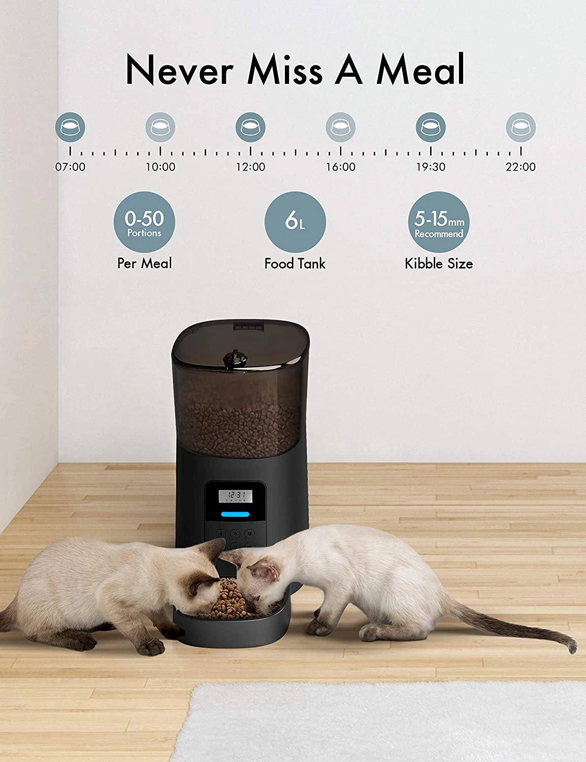2020 Wholesale 1400ml Automatic Pet Feeder Durable Pet Food Feeder Automatic Dog Water Bottle Dispenser