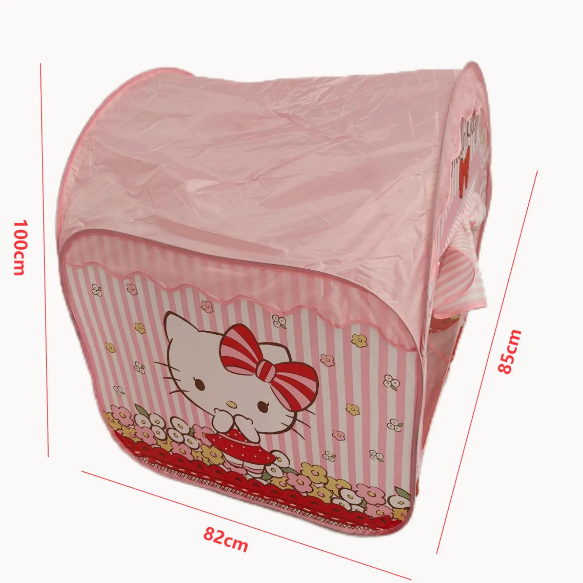 Pink Customized Pattern Children Pop-Up Play Tent Folding Toy House Indoor Outdoor Unisex Playhouse Tents Polyester