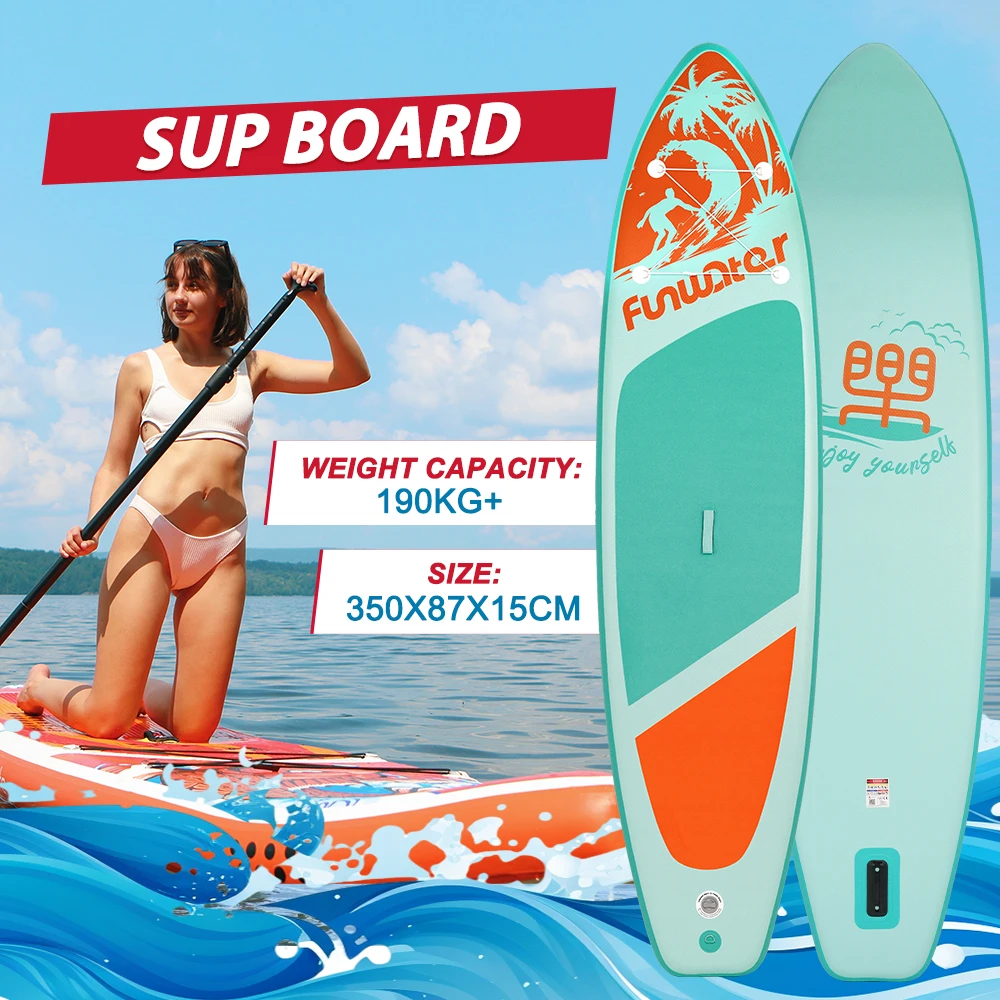 FUNWATER Inflatable Paddle Board - Perfect for Water Sports