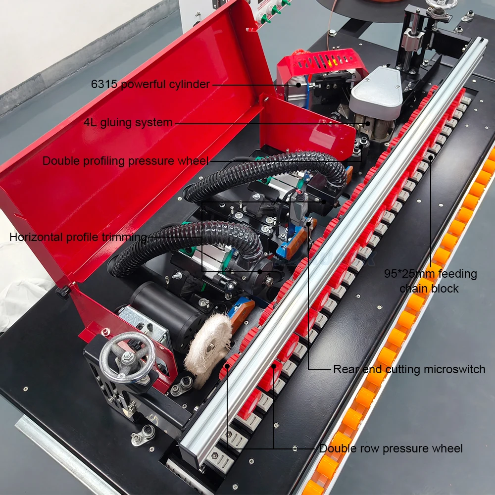 MY04pro All in One Woodworking Edge Bander Trimming Cutting Buffing Pvc Wood Automatic Machine Edge Banding Machine