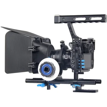 YELANGU C500 Camera Cage with Matte Box and Follow Focus for LUMIX DMC GH4 for Sony A7S/A7/A7R/A7RII/A7SII detail image