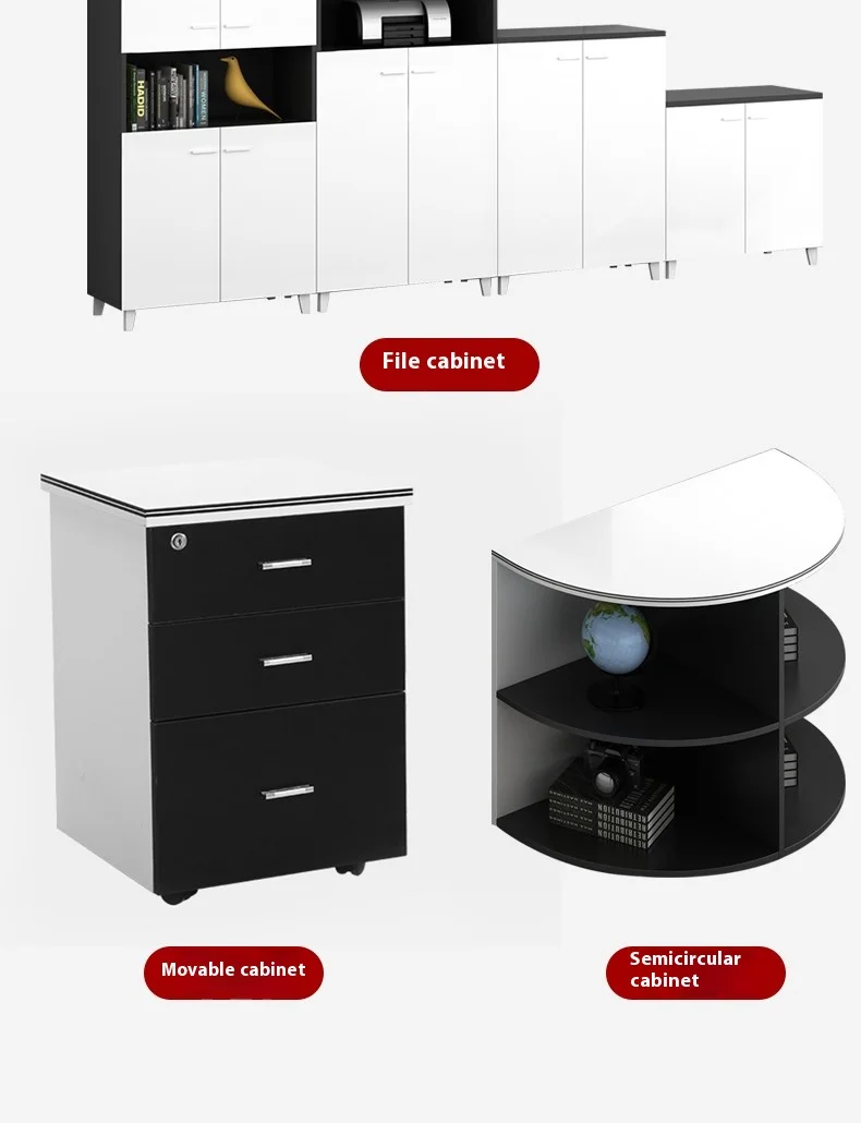 New Customizable Office Furniture Creative Staff Table Desk Office Modular Clerk Workstation 120 Degree L Simple Modern