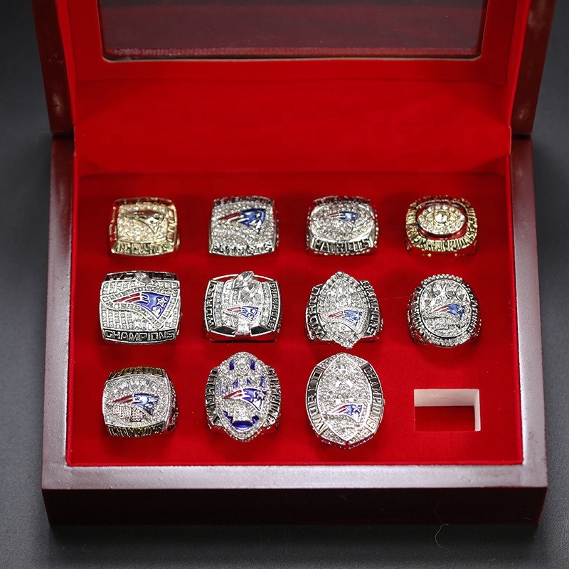 New England Patriots Ring Set - 11pcs Championship Rings