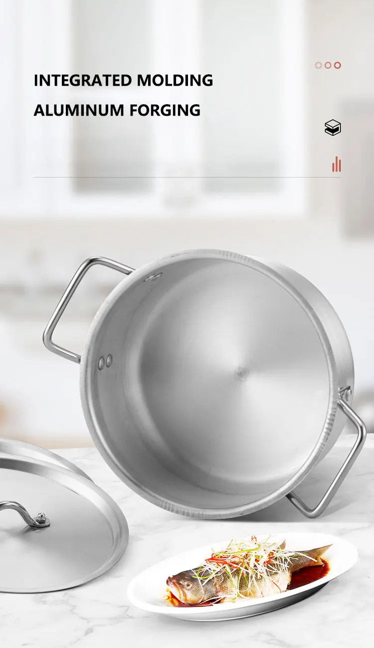 Sanding Aluminum Stock Pot,Household Commercial Aluminum Pot 7pcs Pot