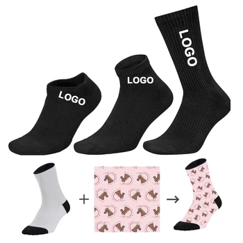 Oem Socks Custom Logo Embroidered Funny Ankle Crew Novelty Cotton Socks