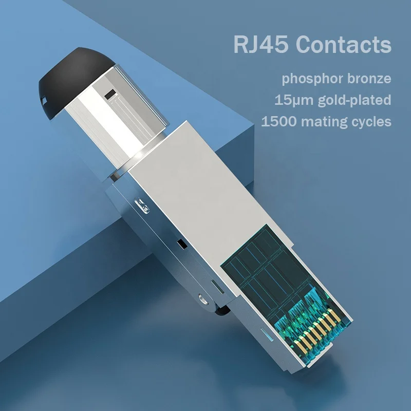 Linkwylan Gigabit Cat6 безинструментальный полевой концевой штекер, экранированный RJ45, быстрая установка, соединение без инструментов многоразового использования