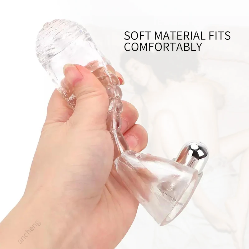 Hot-Selling Food Grade TPE Penis Condom With Vibrator & Clitoris Stimulator  for Delayed Ejaculation – Reusable Sex Toy
