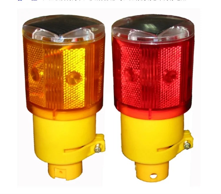 Solar Emergency Strobe Light Bright Flashlight Traffic Strobe Warning Light Flicker Beacon Road Sign Lamp