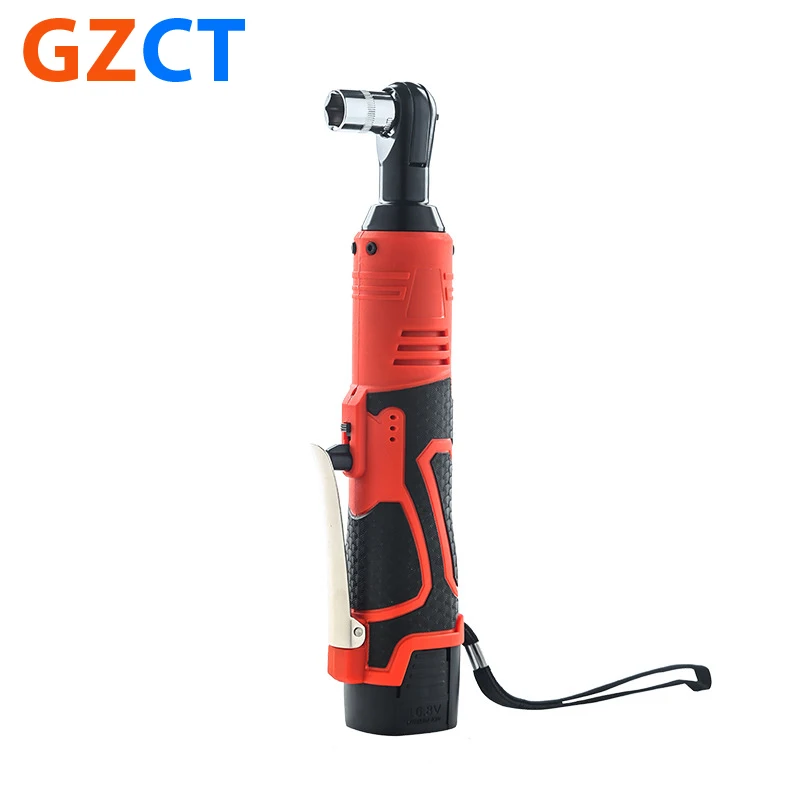 90 Degree Lithium Cordless Power Ratchet Wrenches Rechargeable 18v