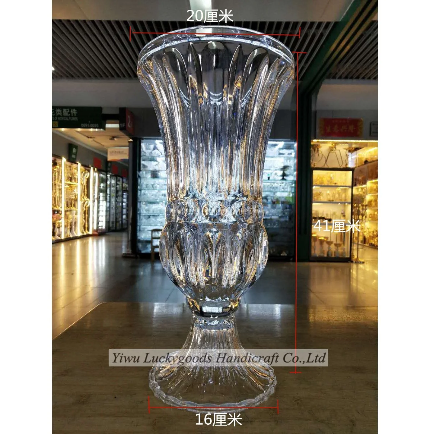 Lhp024 Wedding Centerpieces Props Clear Glass Flower Vases Table Event