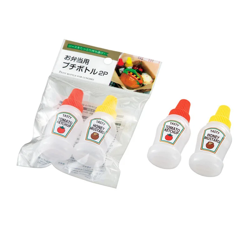 3pcs/set Mini Seasoning Sauce Bottle Small Containers Lovely