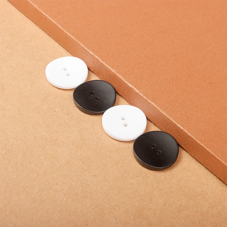 10, 21.6mm 34L Patterned Buttons, Black Fancy Buttons, Black