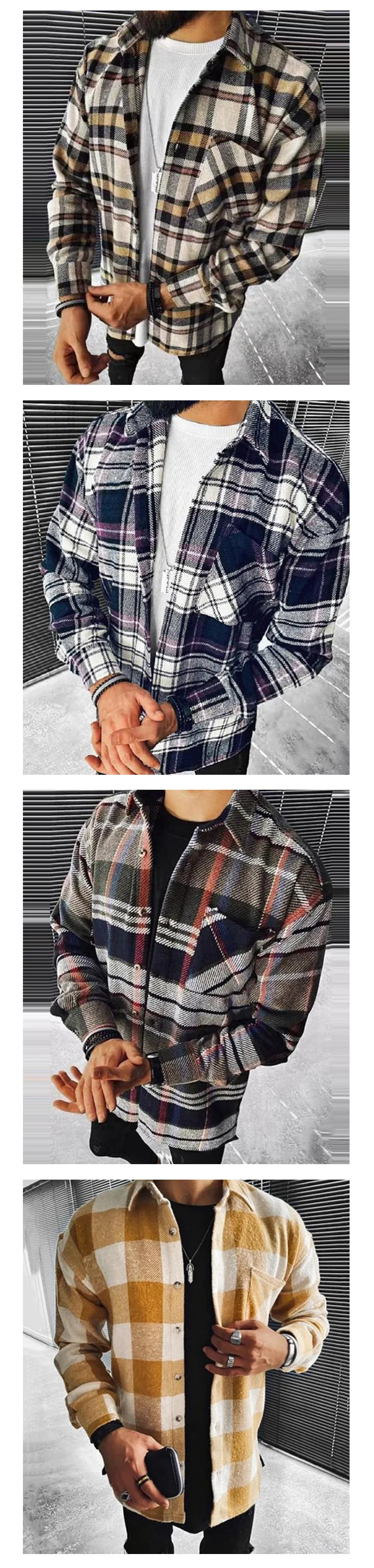 Großhandel Extra Hochwertiges Polyester Frühling Herbst Winter Langarm Mehrfarbiges Design Freizeithemd Für Männer138_voghion.com