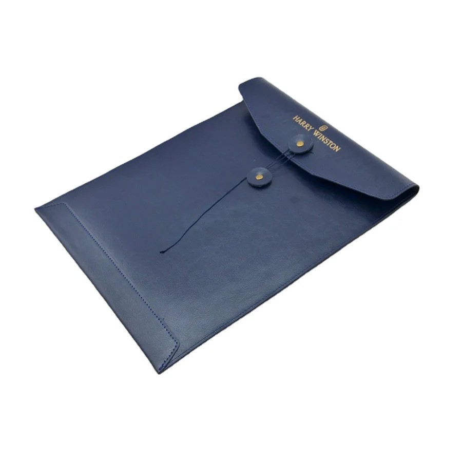 Кожаный футляр для документов, конверт для почтовых отправлений, папка-портфель с завязкой на шнурке для интервью, органайзер для юридических документов, чехол для планшета