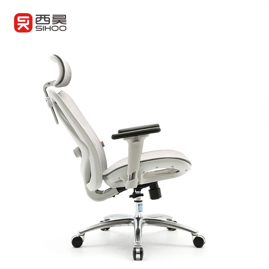 Sihoo M57 Gray Office Mesh Back Computer Ergonomic Office Chair Best Ergonomic Office Chair All Mesh Chair