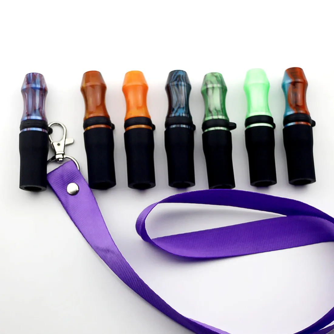 Customize Resin + Silicone Hookah Mouthpieces With Hang Rope Hookah