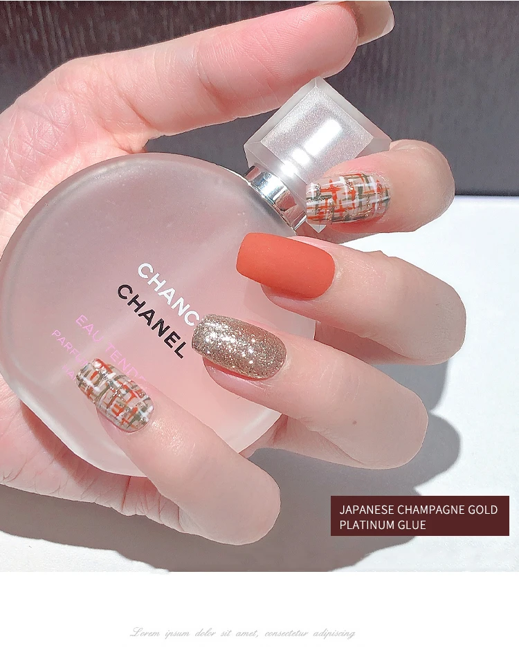 Amdmg Gold Metal Embossing Glue Nail Polish Oem Odm Soak Off Polish Uv