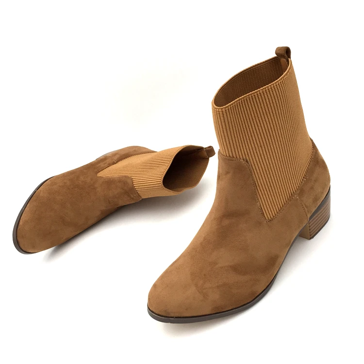 Botines De Ante Informales Para Mujer,Calzado De Tacón Bajo Para Caminar, Para Invierno - Buy Bajo Talón Tobillo Botas,Casual Corta Tobillo  Botas,Señoras De Lujo Zapatos De Tacón Bajo Product on Alibaba.com