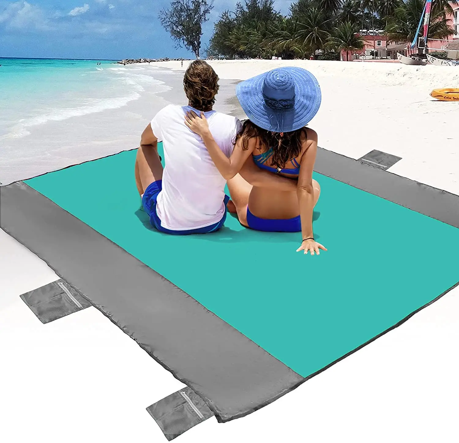 Outdoor Portable Sand Free Foldable Waterproof Camping Beach Mat Custom