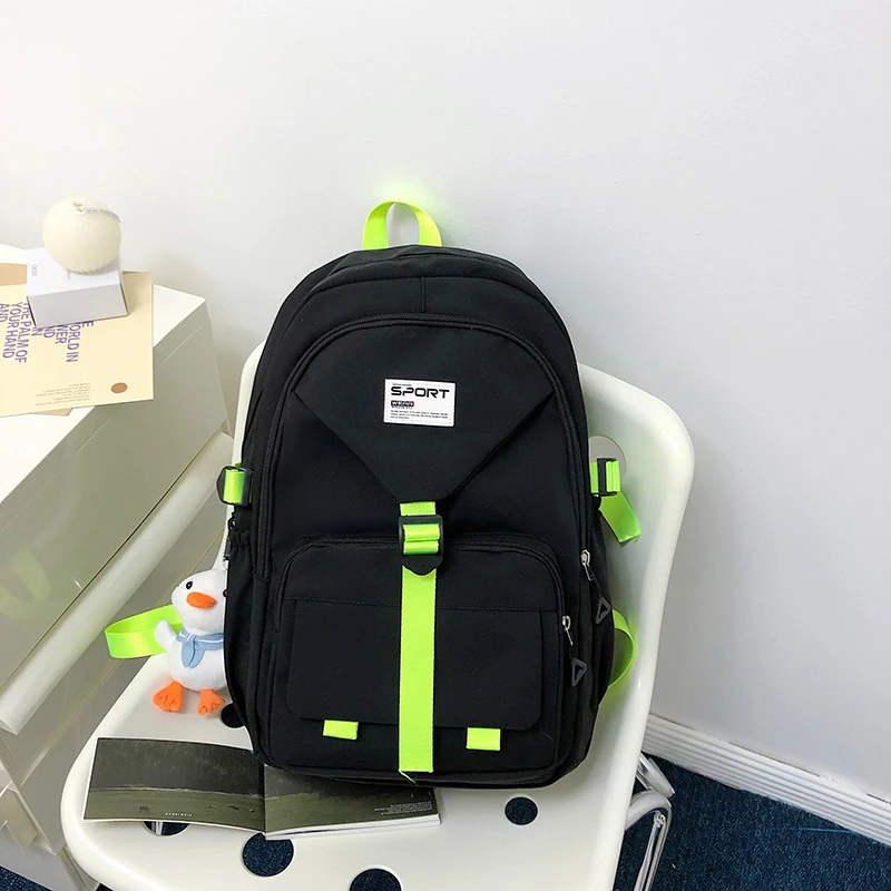 9716  Backpack Simple Versatile Large Capacity Leisure Travel Backpack Student School Bag