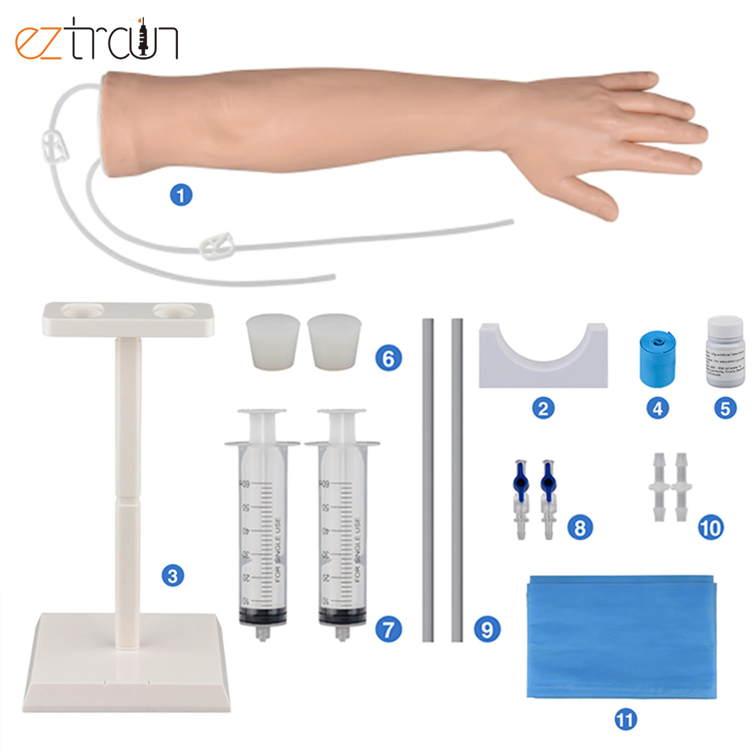 Iv Injection Arm IV Injection Arm Venipuncture Phlebotomy Kit - Realistic Silicone Model ...