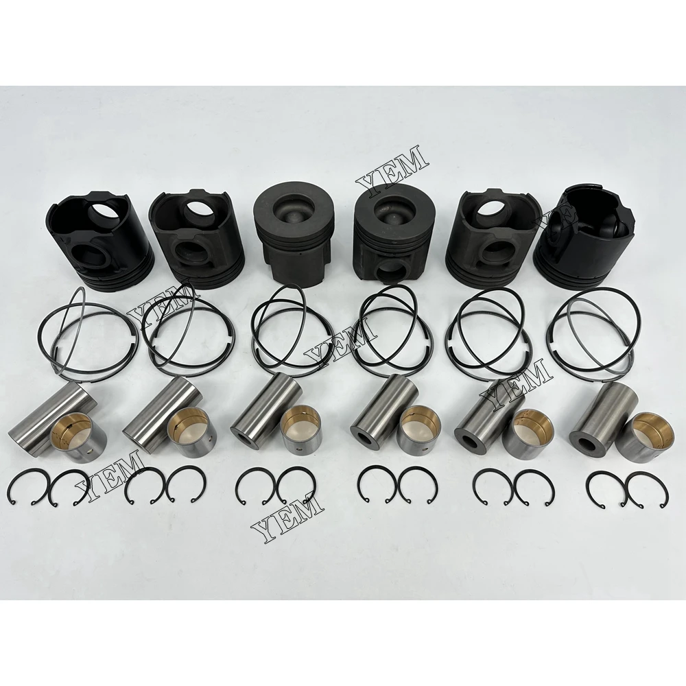 For Komatsu 6D125 Piston Rings Set Engine Parts