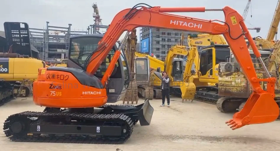 Used Excavator Digger - High Performance HITACHI Zaxis 75