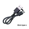 30cm Black 2-core Copper-clad Steel Type-C