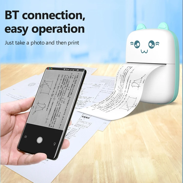 Mini Printer Phomemo Stampante Tascabile M02 Pro - Mini Stampante Termica Bluetooth Per Foto E Appunti Stampante Mini