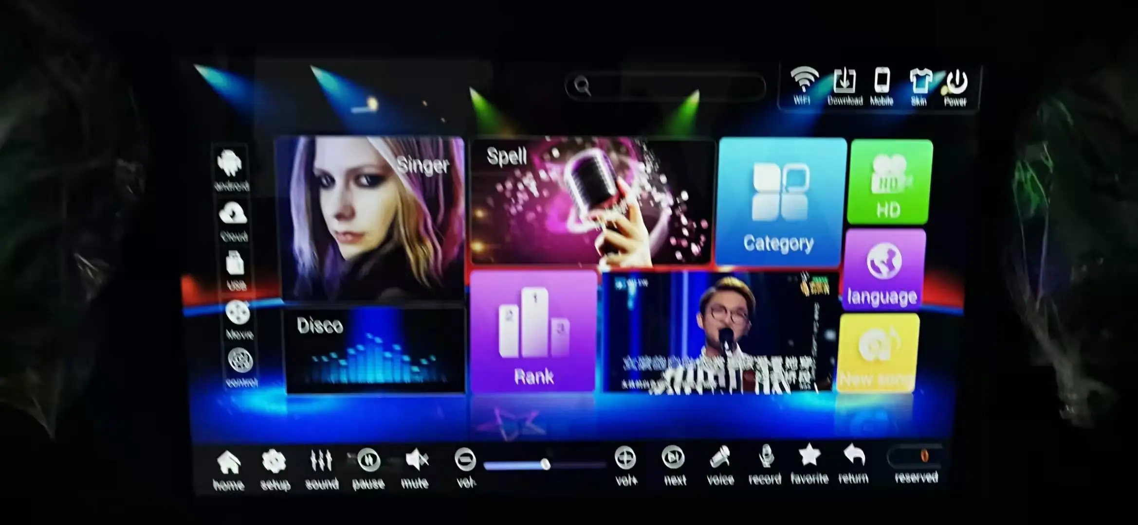 동전 운영 전자 노래방 기계 아케이드 게임 디지털 주크 박스