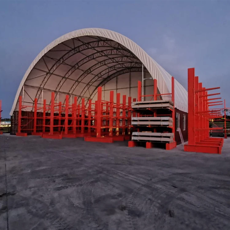 8040 Large High Quality PVC Industrial Shipping Container Dome Shelter Shed Container Canopy Shelter